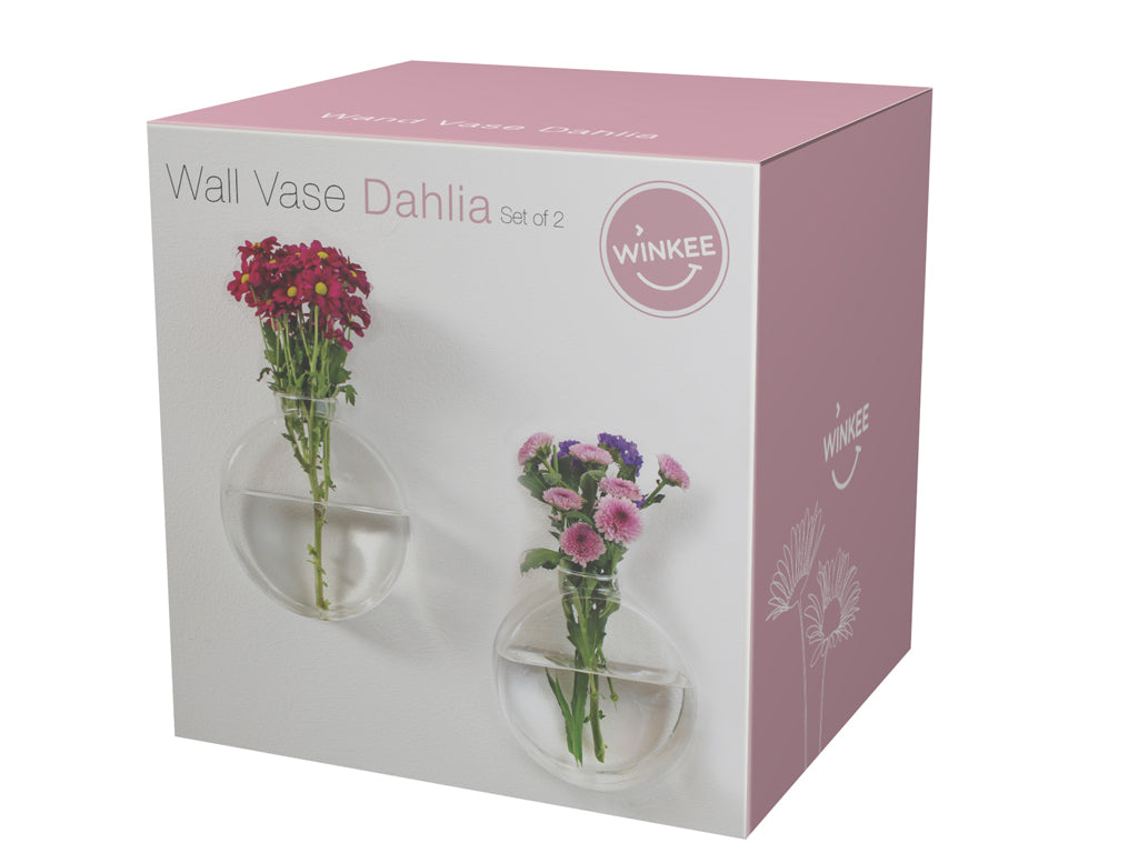 Wand Vase Dahlia 2er Set