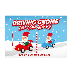 Driving Gnome for Christmas - Aufziehgnome
