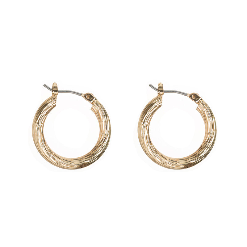 Ohrringe Small Swirly Hoop Earrings - Gold