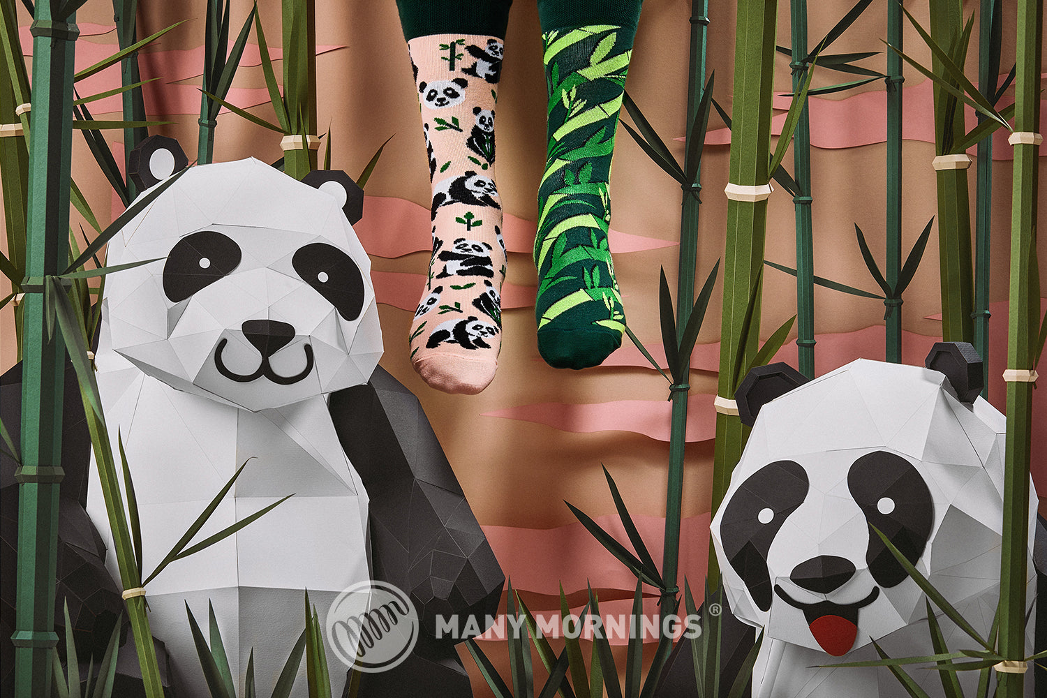 Mismatched Socken PANDA für Kids und Erwachsene