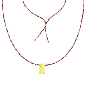 SORBET ISLAND Gummy Bear Necklace YELLOW