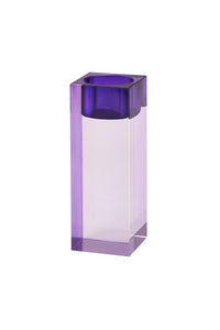 Kerzenhalter Kristallglas CRYSTAL GLASS LILA/FLIEDER