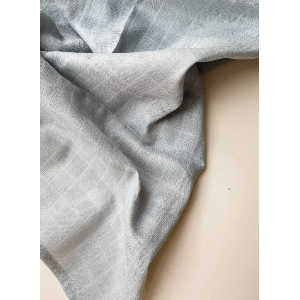 KONGES SLOJD Big Muslin Tuch BLUE FOG 120 cm x 120 cm