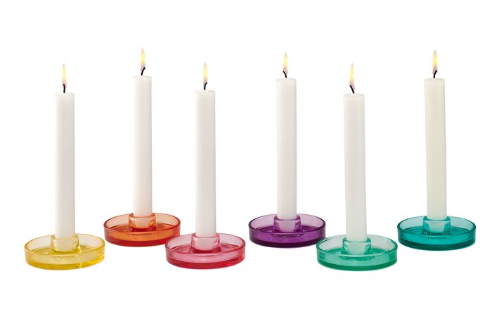 Kerzenhalter GLAS verschiedene Farben