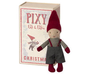 MAILEG Pixy Elf in Streichholzschachtel