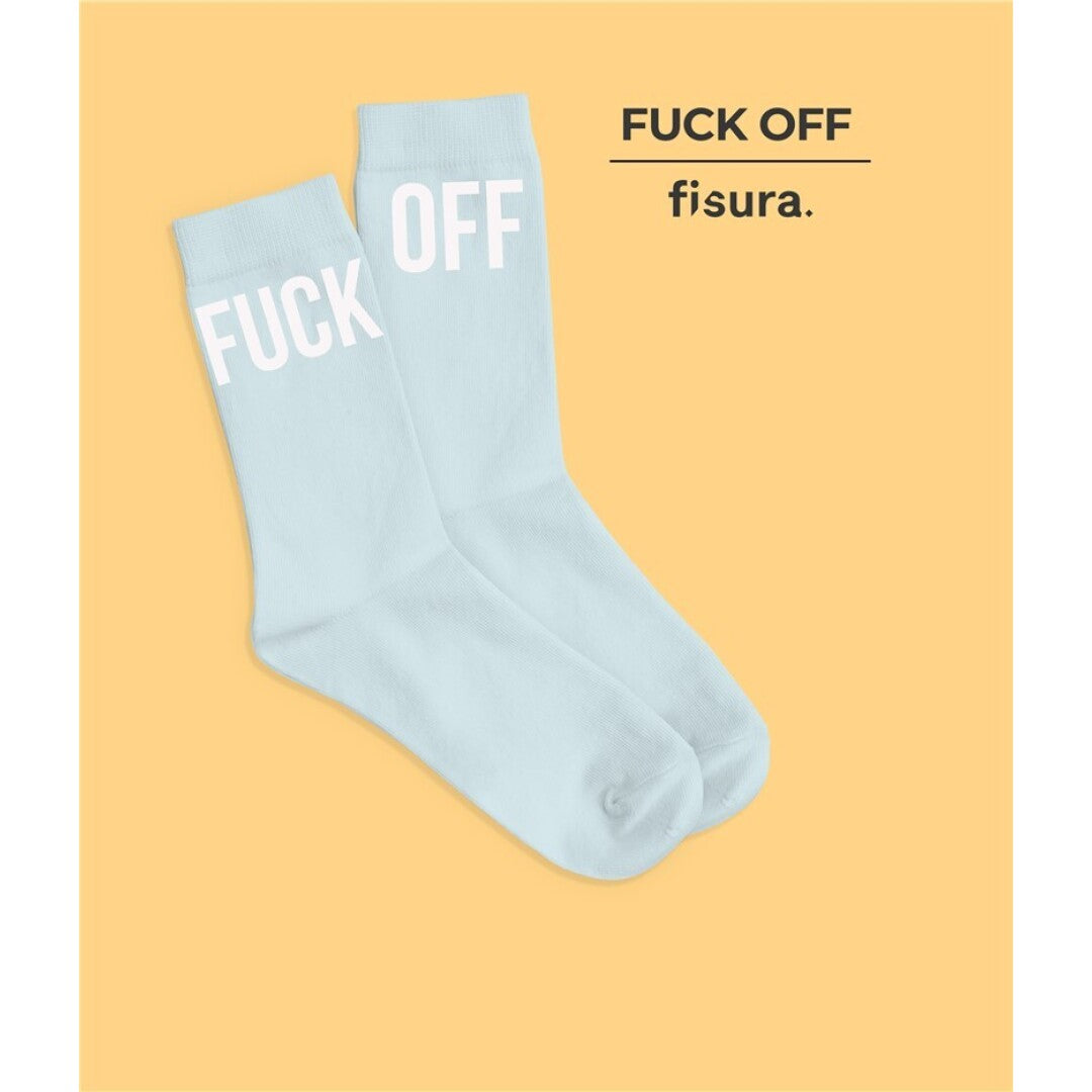 Socken FUCK OFF blau