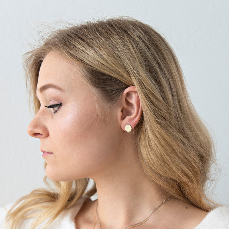 Ohrringe FLAT CIRCLE gold oder silber