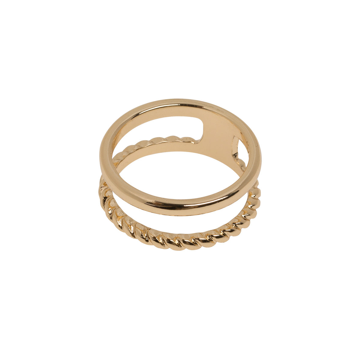 Double Lined Ring Gold