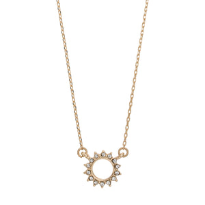 Halskette Crystal Sun Necklace gold oder silber