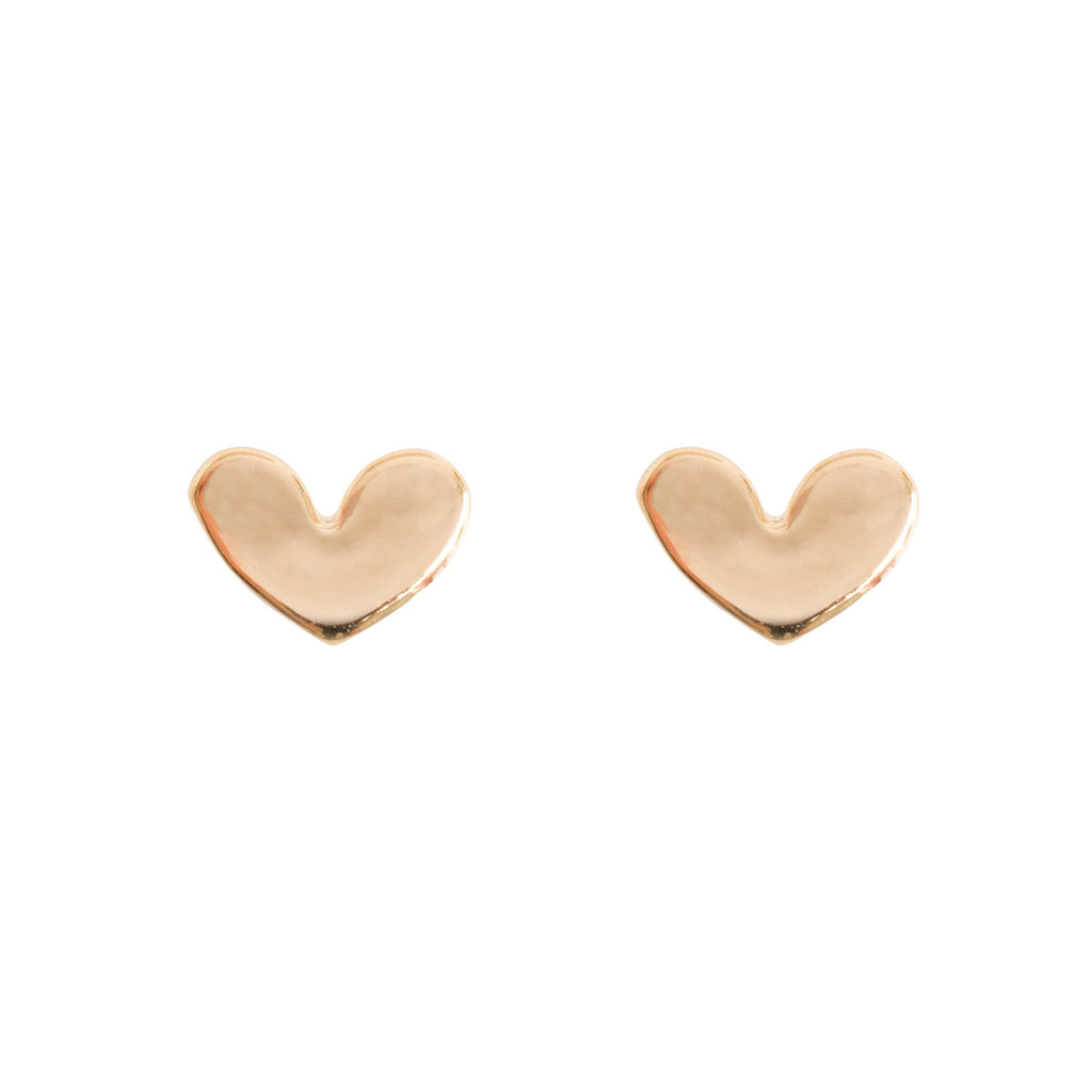 Ohrringe Petite Heart Stud Earring - Gold