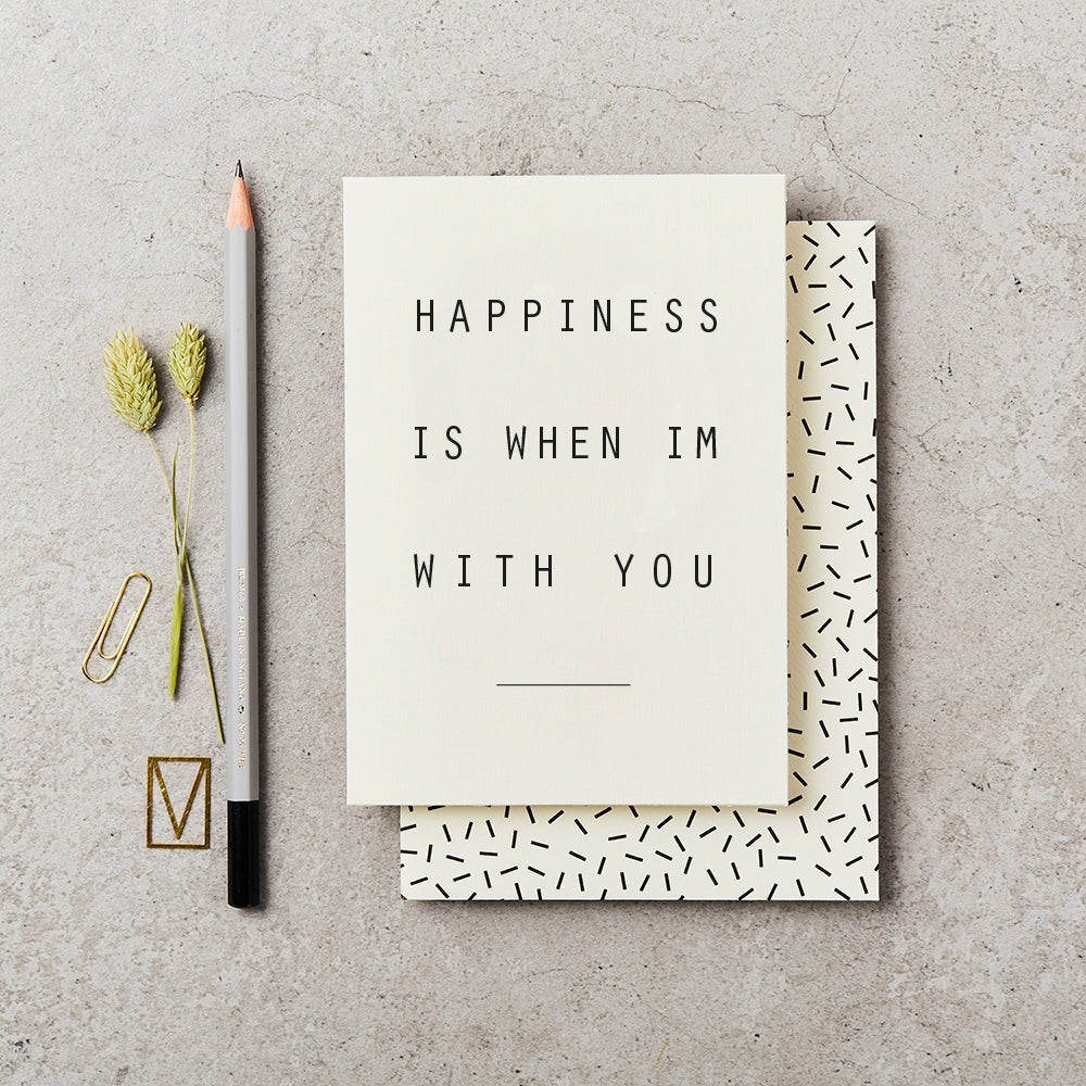 Grußkarte HAPPINESS