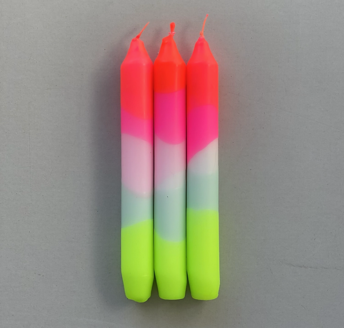 DIP DYE Neon Kerzenset *Lollipop Trees