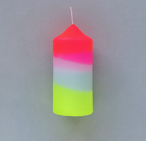 DIP DYE Neon Stumpenkerze *Lollipop Lighthouse