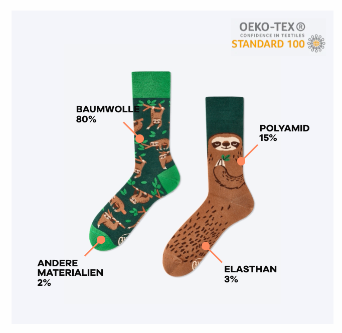 Mismatched Socken THE RED FOX Kinder und Erwachsene Many Mornings – Bube &  Dame