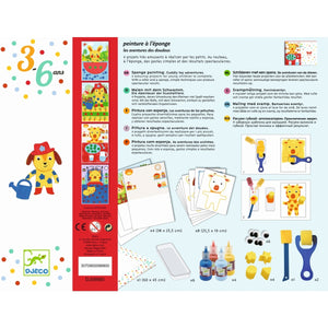Malset 3-6: Schwammtechnik - Cudly toy adventures von DJECO