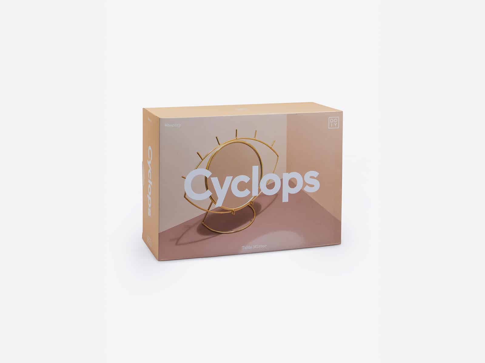Cyclops Tischspiegel Kosmetikspiegel GOLD