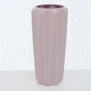 Vase STEINGUT weiss oder rosa