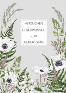 Doppelkarte mit Umschlag GEBURTSTAG