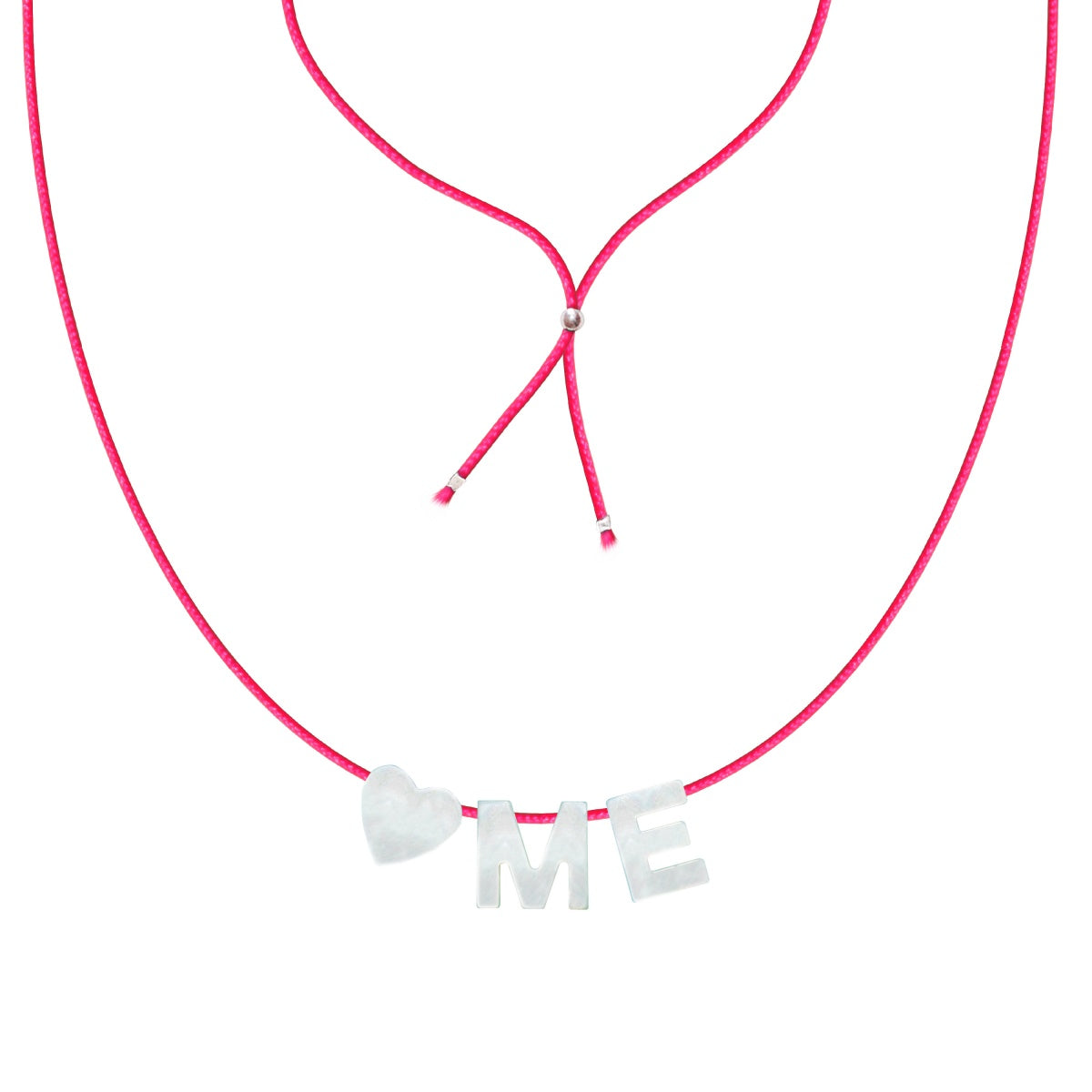 SORBET ISLAND Corall Letter Necklace HEART_ME