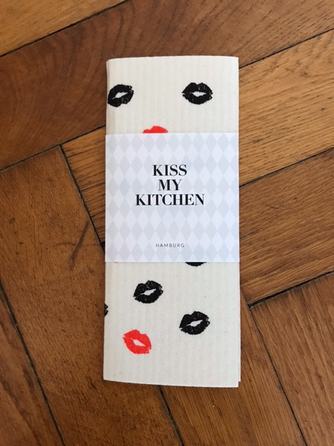 KISS MY KITCHEN Schwammtuch KISS