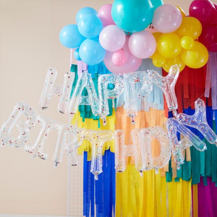 Luftballon Schriftzug HAPPY BIRTHDAY