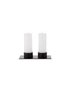 Kerzenhalter für 2 STUMPENKERZEN von bis zu ø6cm