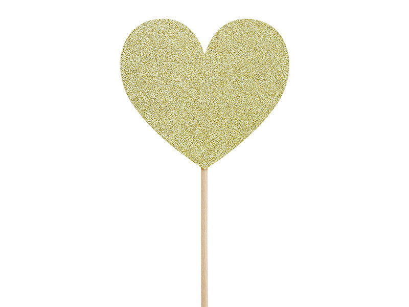 Cupcake Toppers HERZ GOLD