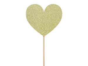 Cupcake Toppers HERZ GOLD